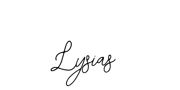 Use a signature maker to create a handwritten signature online. With this signature software, you can design (Bearetta-2O07w) your own signature for name Lysias. Lysias signature style 12 images and pictures png