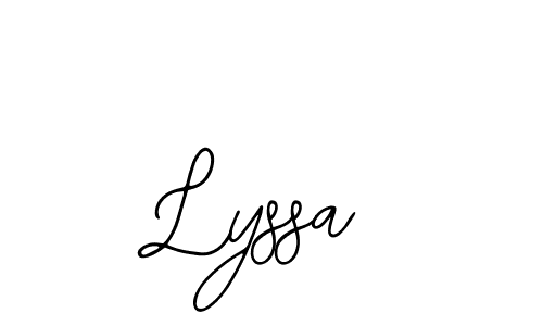 Create a beautiful signature design for name Lyssa. With this signature (Bearetta-2O07w) fonts, you can make a handwritten signature for free. Lyssa signature style 12 images and pictures png