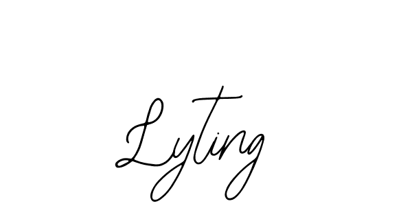 Design your own signature with our free online signature maker. With this signature software, you can create a handwritten (Bearetta-2O07w) signature for name Lyting. Lyting signature style 12 images and pictures png