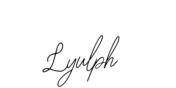 How to Draw Lyulph signature style? Bearetta-2O07w is a latest design signature styles for name Lyulph. Lyulph signature style 12 images and pictures png