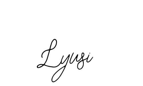 How to make Lyusi signature? Bearetta-2O07w is a professional autograph style. Create handwritten signature for Lyusi name. Lyusi signature style 12 images and pictures png