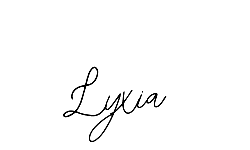 How to make Lyxia signature? Bearetta-2O07w is a professional autograph style. Create handwritten signature for Lyxia name. Lyxia signature style 12 images and pictures png