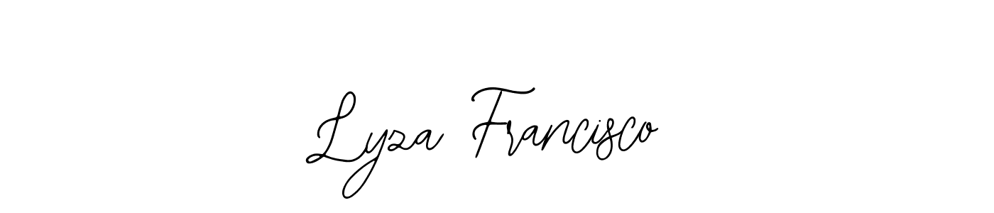 See photos of Lyza Francisco official signature by Spectra . Check more albums & portfolios. Read reviews & check more about Bearetta-2O07w font. Lyza Francisco signature style 12 images and pictures png