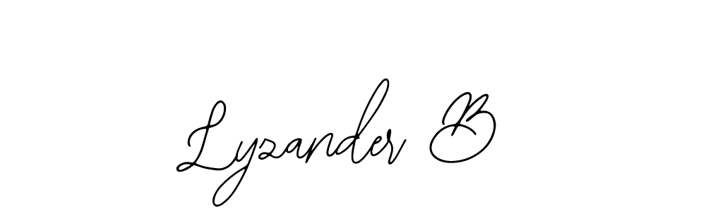 See photos of Lyzander B official signature by Spectra . Check more albums & portfolios. Read reviews & check more about Bearetta-2O07w font. Lyzander B signature style 12 images and pictures png