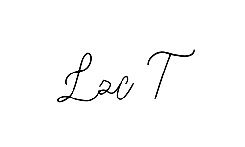 You should practise on your own different ways (Bearetta-2O07w) to write your name (Lzc T) in signature. don't let someone else do it for you. Lzc T signature style 12 images and pictures png