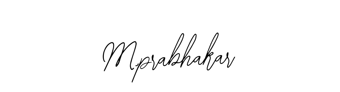 Design your own signature with our free online signature maker. With this signature software, you can create a handwritten (Bearetta-2O07w) signature for name M,prabhakar. M,prabhakar signature style 12 images and pictures png