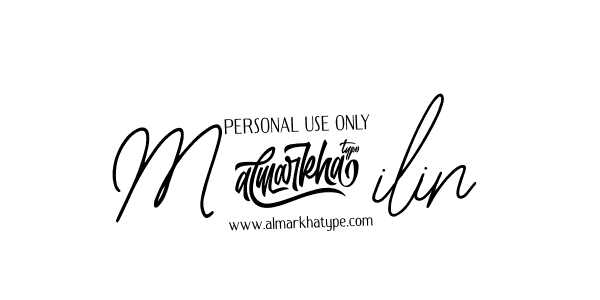 You should practise on your own different ways (Bearetta-2O07w) to write your name (M@ilin) in signature. don't let someone else do it for you. M@ilin signature style 12 images and pictures png