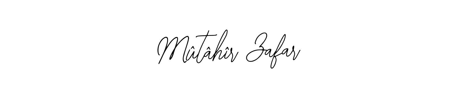 Also You can easily find your signature by using the search form. We will create Mûtâhîr Zafar name handwritten signature images for you free of cost using Bearetta-2O07w sign style. Mûtâhîr Zafar signature style 12 images and pictures png