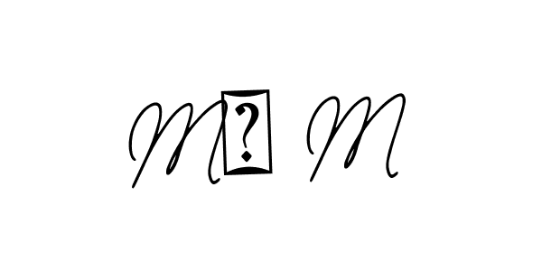 Mᴀ M stylish signature style. Best Handwritten Sign (Bearetta-2O07w) for my name. Handwritten Signature Collection Ideas for my name Mᴀ M. Mᴀ M signature style 12 images and pictures png