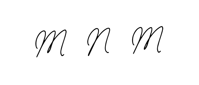 Design your own signature with our free online signature maker. With this signature software, you can create a handwritten (Bearetta-2O07w) signature for name M  N  M. M  N  M signature style 12 images and pictures png