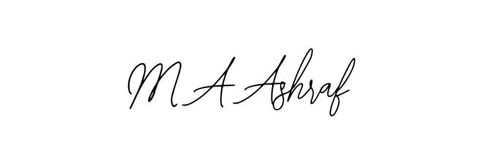 Use a signature maker to create a handwritten signature online. With this signature software, you can design (Bearetta-2O07w) your own signature for name M A Ashraf. M A Ashraf signature style 12 images and pictures png