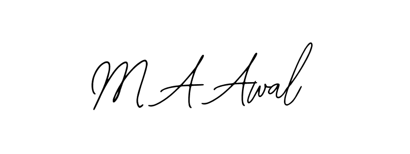 M A Awal stylish signature style. Best Handwritten Sign (Bearetta-2O07w) for my name. Handwritten Signature Collection Ideas for my name M A Awal. M A Awal signature style 12 images and pictures png