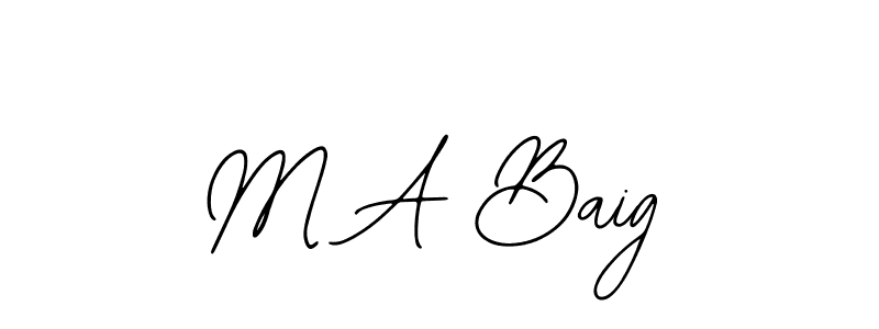 Similarly Bearetta-2O07w is the best handwritten signature design. Signature creator online .You can use it as an online autograph creator for name M A Baig. M A Baig signature style 12 images and pictures png