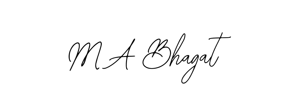 Also we have M A Bhagat name is the best signature style. Create professional handwritten signature collection using Bearetta-2O07w autograph style. M A Bhagat signature style 12 images and pictures png