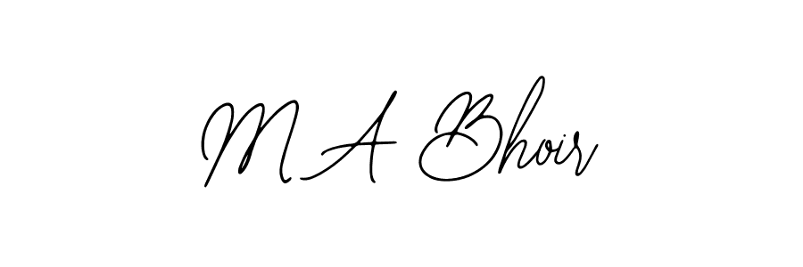 It looks lik you need a new signature style for name M A Bhoir. Design unique handwritten (Bearetta-2O07w) signature with our free signature maker in just a few clicks. M A Bhoir signature style 12 images and pictures png