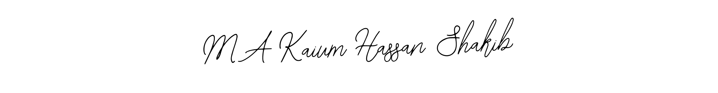 How to make M A Kaium Hassan Shakib name signature. Use Bearetta-2O07w style for creating short signs online. This is the latest handwritten sign. M A Kaium Hassan Shakib signature style 12 images and pictures png