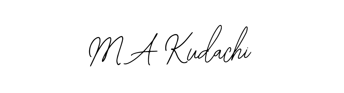 You should practise on your own different ways (Bearetta-2O07w) to write your name (M A Kudachi) in signature. don't let someone else do it for you. M A Kudachi signature style 12 images and pictures png