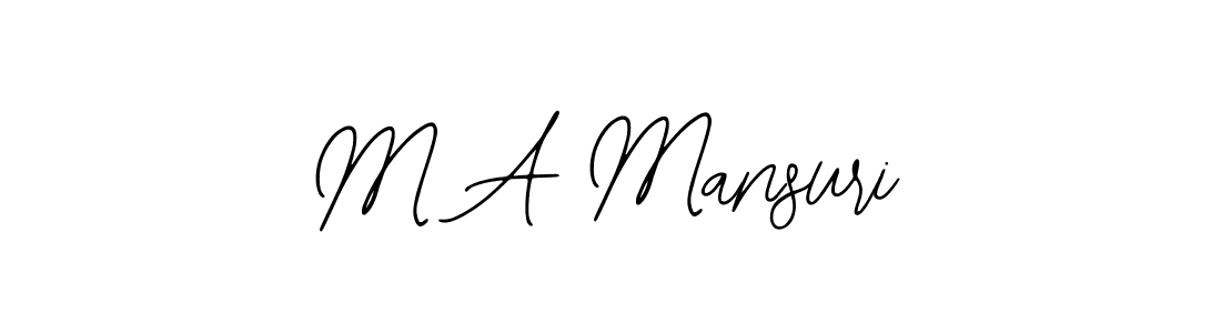 Bearetta-2O07w is a professional signature style that is perfect for those who want to add a touch of class to their signature. It is also a great choice for those who want to make their signature more unique. Get M A Mansuri name to fancy signature for free. M A Mansuri signature style 12 images and pictures png