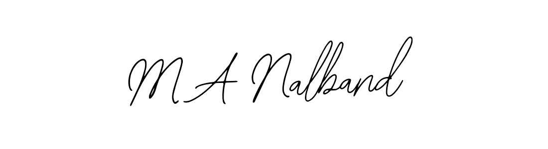 How to make M A Nalband signature? Bearetta-2O07w is a professional autograph style. Create handwritten signature for M A Nalband name. M A Nalband signature style 12 images and pictures png