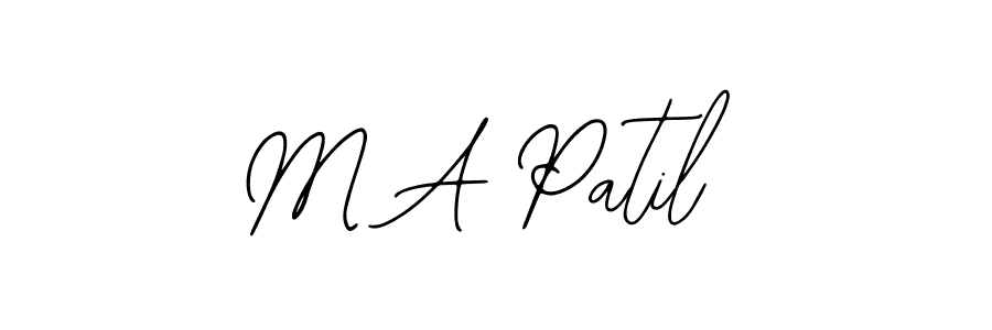 M A Patil stylish signature style. Best Handwritten Sign (Bearetta-2O07w) for my name. Handwritten Signature Collection Ideas for my name M A Patil. M A Patil signature style 12 images and pictures png