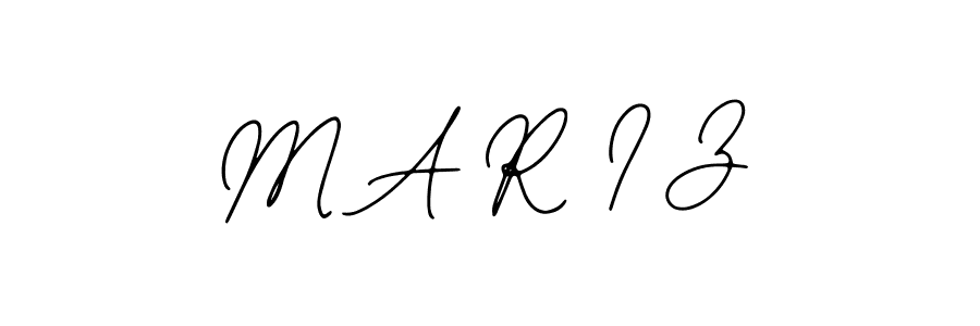 Make a beautiful signature design for name M A R I Z. With this signature (Bearetta-2O07w) style, you can create a handwritten signature for free. M A R I Z signature style 12 images and pictures png