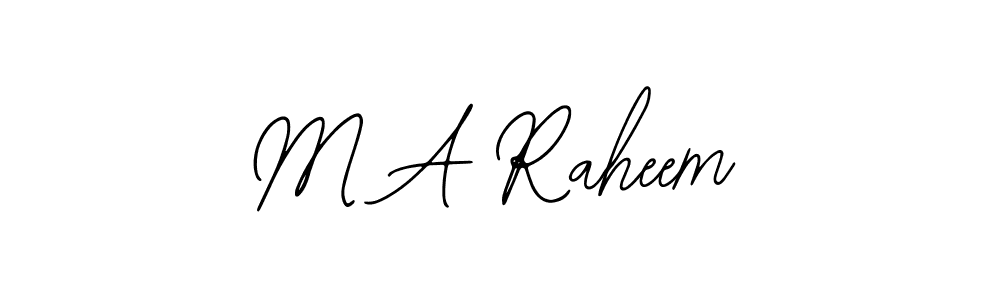 How to Draw M A Raheem signature style? Bearetta-2O07w is a latest design signature styles for name M A Raheem. M A Raheem signature style 12 images and pictures png