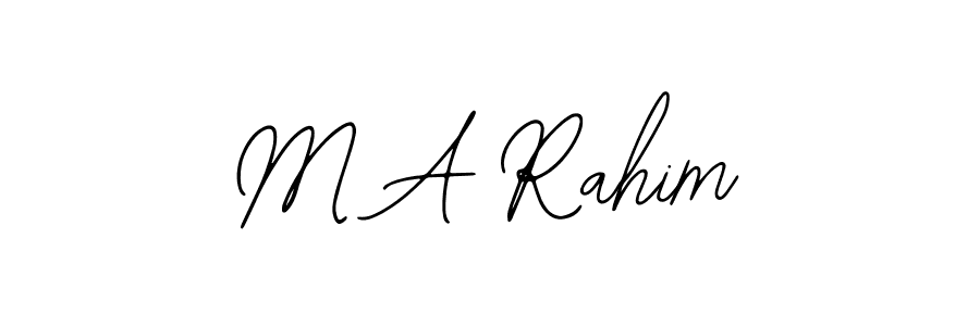 How to make M A Rahim signature? Bearetta-2O07w is a professional autograph style. Create handwritten signature for M A Rahim name. M A Rahim signature style 12 images and pictures png