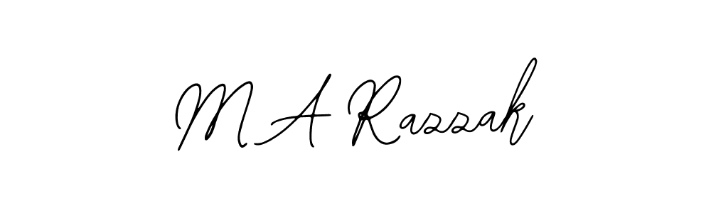 How to make M A Razzak signature? Bearetta-2O07w is a professional autograph style. Create handwritten signature for M A Razzak name. M A Razzak signature style 12 images and pictures png