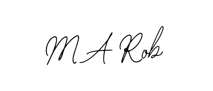 Use a signature maker to create a handwritten signature online. With this signature software, you can design (Bearetta-2O07w) your own signature for name M A Rob. M A Rob signature style 12 images and pictures png