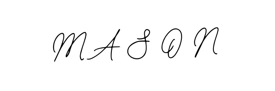 Use a signature maker to create a handwritten signature online. With this signature software, you can design (Bearetta-2O07w) your own signature for name M A S O N. M A S O N signature style 12 images and pictures png