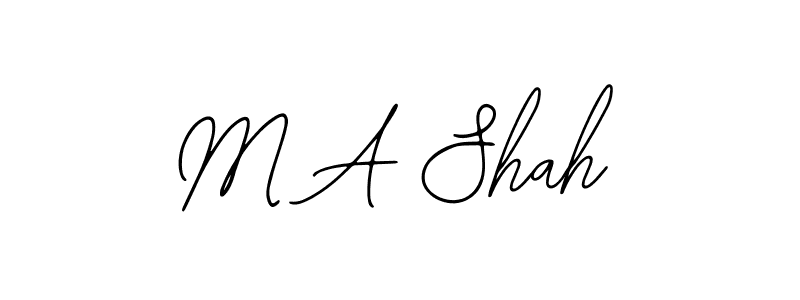 M A Shah stylish signature style. Best Handwritten Sign (Bearetta-2O07w) for my name. Handwritten Signature Collection Ideas for my name M A Shah. M A Shah signature style 12 images and pictures png