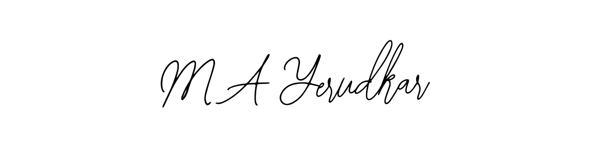 M A Yerudkar stylish signature style. Best Handwritten Sign (Bearetta-2O07w) for my name. Handwritten Signature Collection Ideas for my name M A Yerudkar. M A Yerudkar signature style 12 images and pictures png