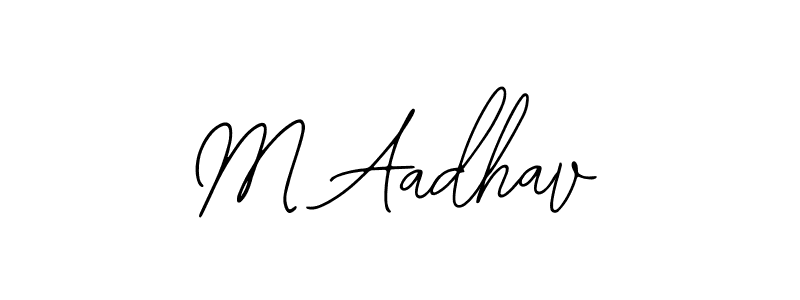 How to Draw M Aadhav signature style? Bearetta-2O07w is a latest design signature styles for name M Aadhav. M Aadhav signature style 12 images and pictures png