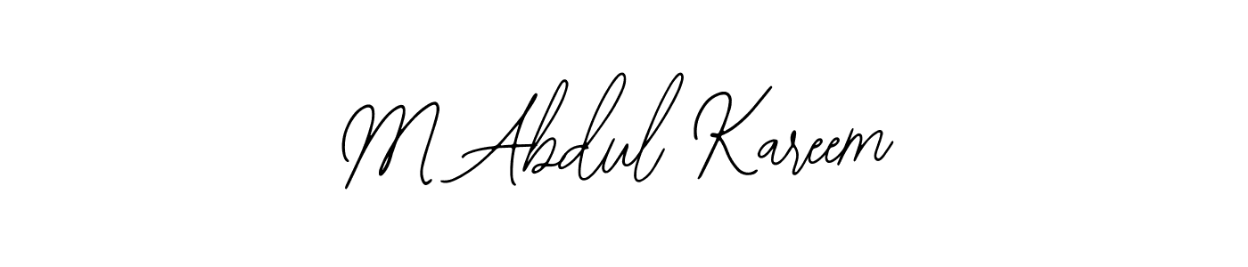 Make a beautiful signature design for name M Abdul Kareem. Use this online signature maker to create a handwritten signature for free. M Abdul Kareem signature style 12 images and pictures png