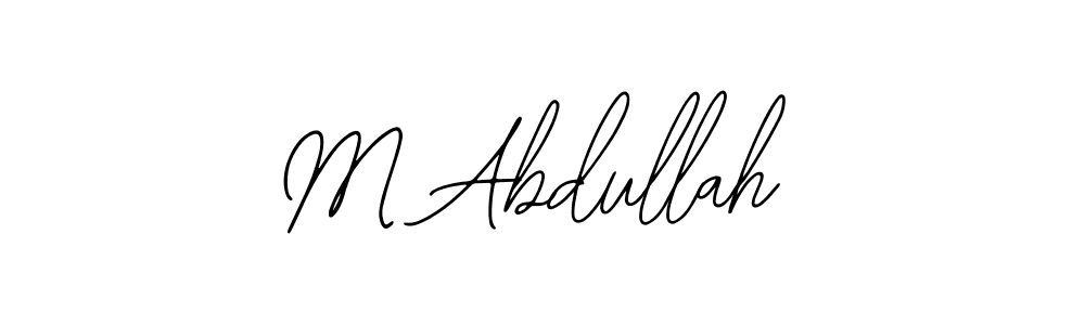 Make a beautiful signature design for name M Abdullah. Use this online signature maker to create a handwritten signature for free. M Abdullah signature style 12 images and pictures png