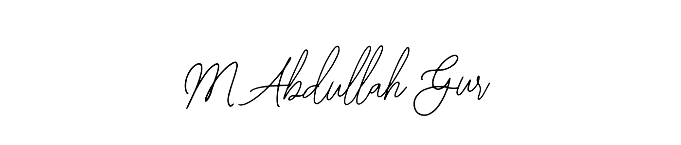 Make a beautiful signature design for name M Abdullah Gur. With this signature (Bearetta-2O07w) style, you can create a handwritten signature for free. M Abdullah Gur signature style 12 images and pictures png