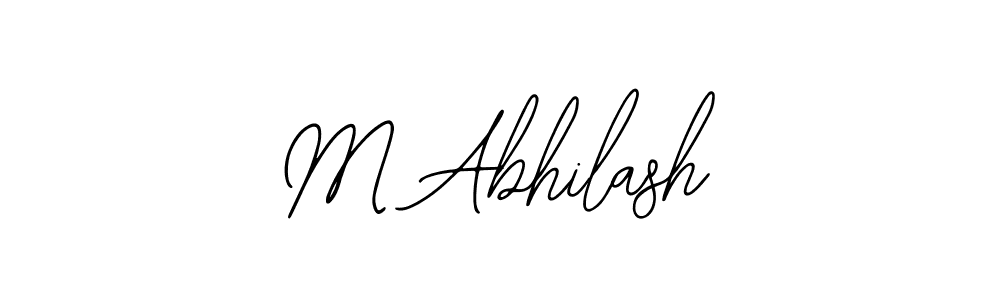 Create a beautiful signature design for name M Abhilash. With this signature (Bearetta-2O07w) fonts, you can make a handwritten signature for free. M Abhilash signature style 12 images and pictures png