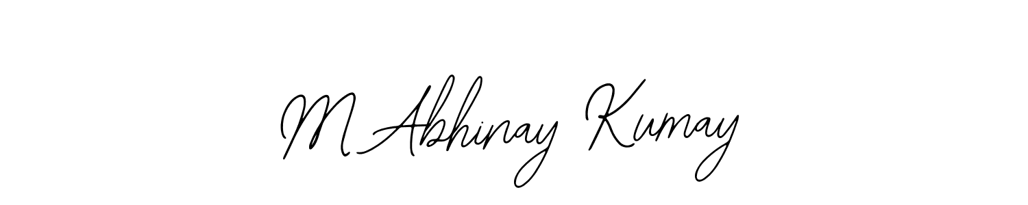 How to make M Abhinay Kumay name signature. Use Bearetta-2O07w style for creating short signs online. This is the latest handwritten sign. M Abhinay Kumay signature style 12 images and pictures png