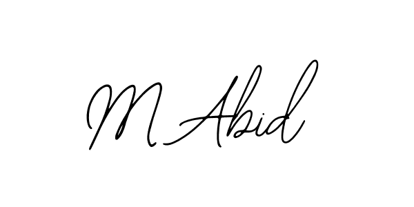 Use a signature maker to create a handwritten signature online. With this signature software, you can design (Bearetta-2O07w) your own signature for name M Abid. M Abid signature style 12 images and pictures png