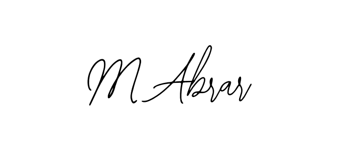 Also You can easily find your signature by using the search form. We will create M Abrar name handwritten signature images for you free of cost using Bearetta-2O07w sign style. M Abrar signature style 12 images and pictures png