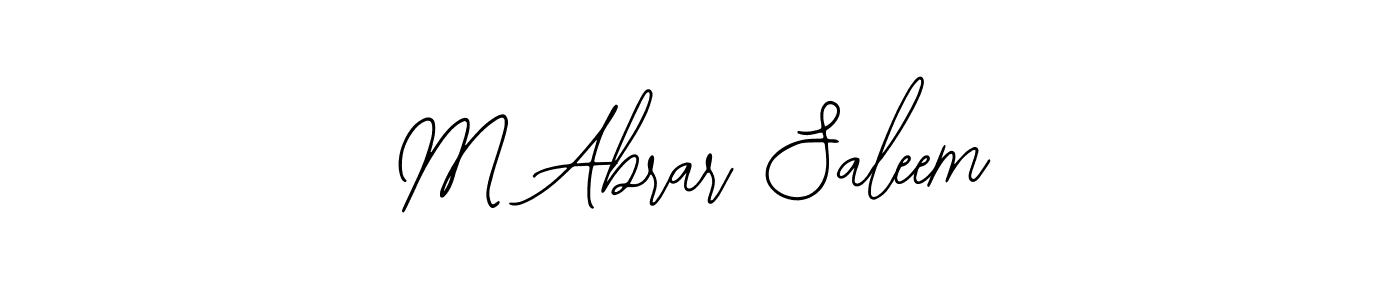 Make a beautiful signature design for name M Abrar Saleem. With this signature (Bearetta-2O07w) style, you can create a handwritten signature for free. M Abrar Saleem signature style 12 images and pictures png