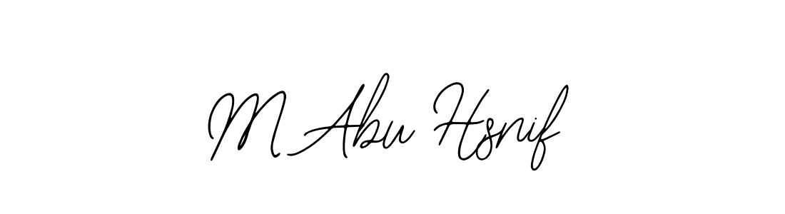 M Abu Hsnif stylish signature style. Best Handwritten Sign (Bearetta-2O07w) for my name. Handwritten Signature Collection Ideas for my name M Abu Hsnif. M Abu Hsnif signature style 12 images and pictures png