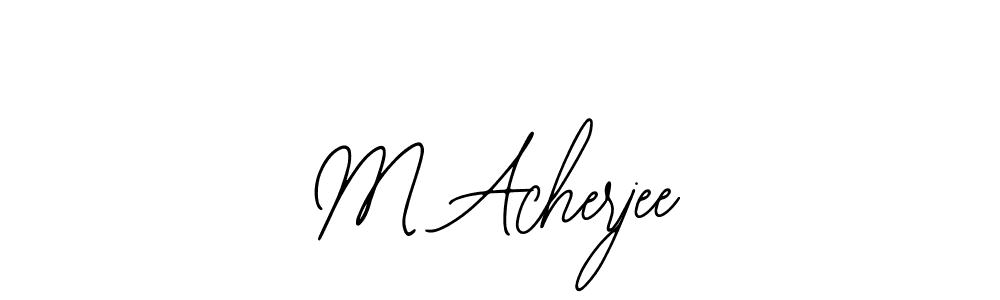 M Acherjee stylish signature style. Best Handwritten Sign (Bearetta-2O07w) for my name. Handwritten Signature Collection Ideas for my name M Acherjee. M Acherjee signature style 12 images and pictures png
