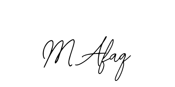 You should practise on your own different ways (Bearetta-2O07w) to write your name (M Afaq) in signature. don't let someone else do it for you. M Afaq signature style 12 images and pictures png