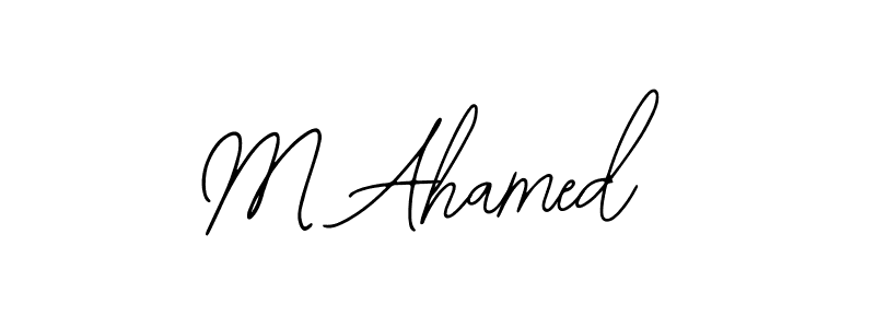 Similarly Bearetta-2O07w is the best handwritten signature design. Signature creator online .You can use it as an online autograph creator for name M Ahamed. M Ahamed signature style 12 images and pictures png