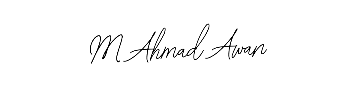 How to make M Ahmad Awan signature? Bearetta-2O07w is a professional autograph style. Create handwritten signature for M Ahmad Awan name. M Ahmad Awan signature style 12 images and pictures png