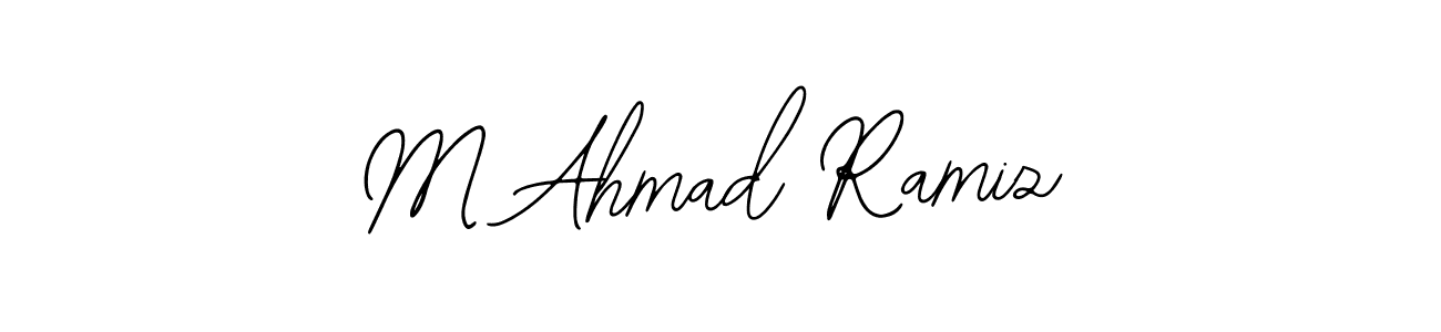 if you are searching for the best signature style for your name M Ahmad Ramiz. so please give up your signature search. here we have designed multiple signature styles  using Bearetta-2O07w. M Ahmad Ramiz signature style 12 images and pictures png