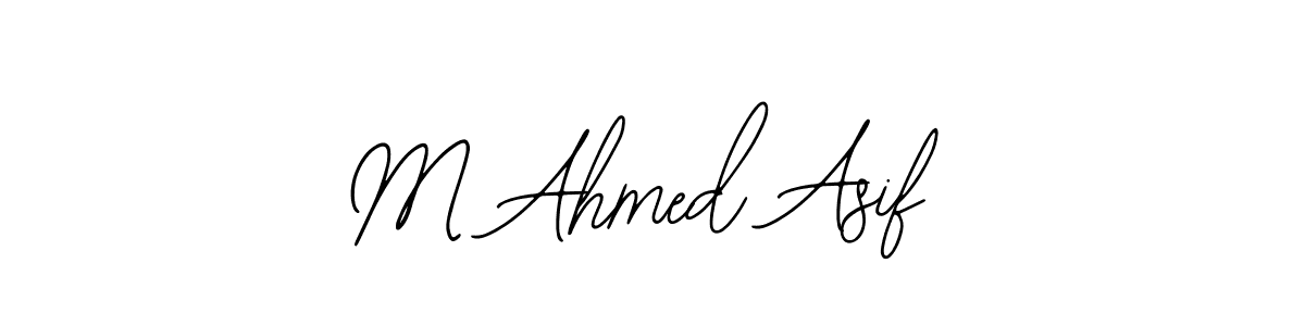 How to make M Ahmed Asif name signature. Use Bearetta-2O07w style for creating short signs online. This is the latest handwritten sign. M Ahmed Asif signature style 12 images and pictures png