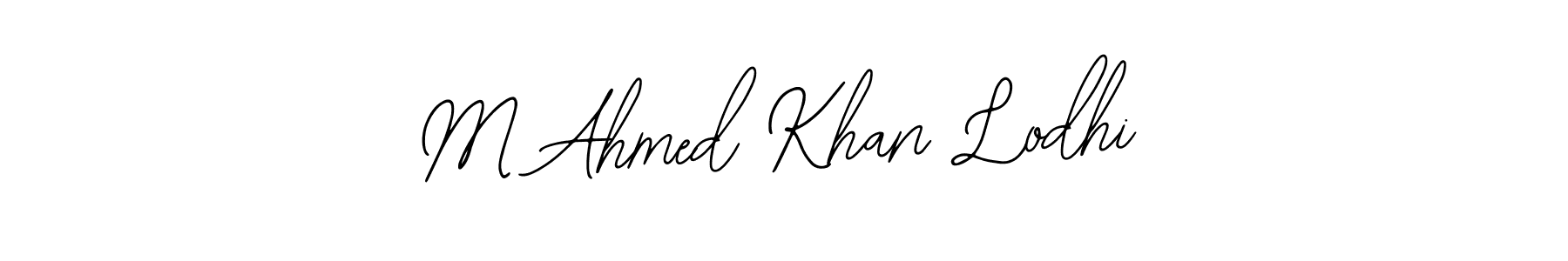 Make a short M Ahmed Khan Lodhi signature style. Manage your documents anywhere anytime using Bearetta-2O07w. Create and add eSignatures, submit forms, share and send files easily. M Ahmed Khan Lodhi signature style 12 images and pictures png