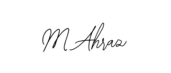 You should practise on your own different ways (Bearetta-2O07w) to write your name (M Ahraz) in signature. don't let someone else do it for you. M Ahraz signature style 12 images and pictures png